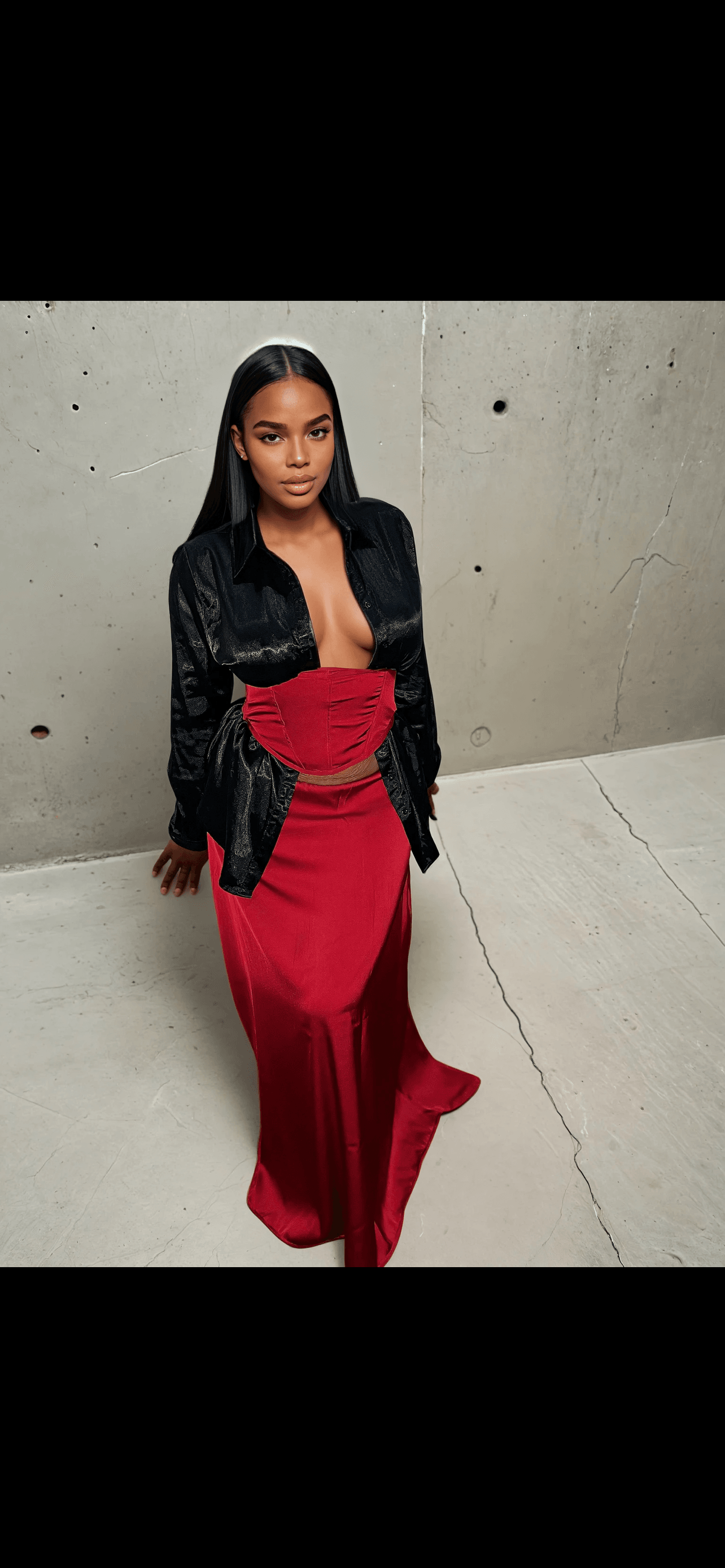 CARNELIAN SATIN CO-ORD - MYCA