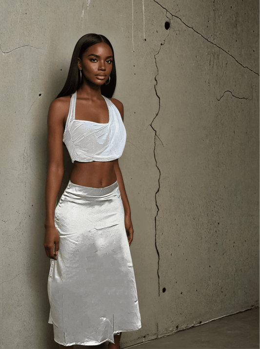 ANGEL QUARTZ SATIN ALINE MIDI - MYCA