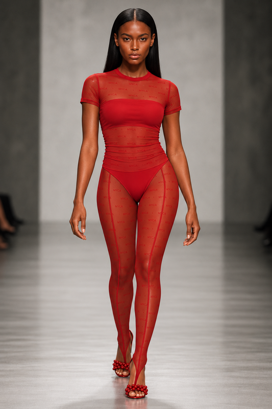 CARNELIAN 3er-Set Damen-Co-ord | Trendiger Stretch-Playsuit für Damen
