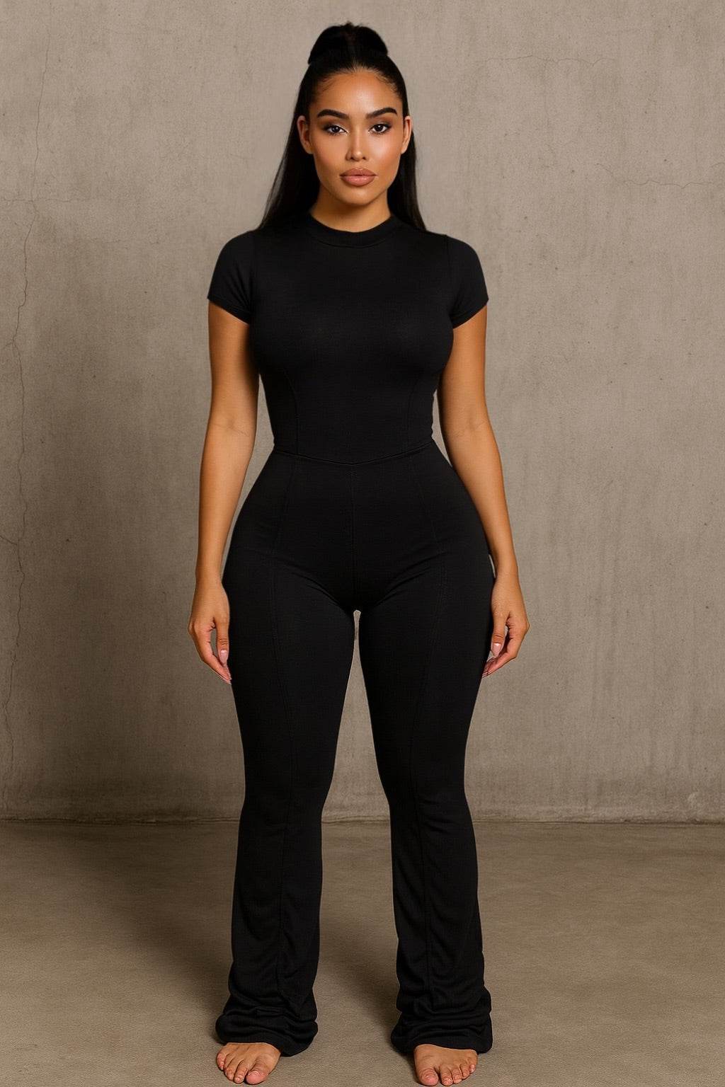 BODY — The Sculpted Jumpsuit with Flared Finish - MYCA