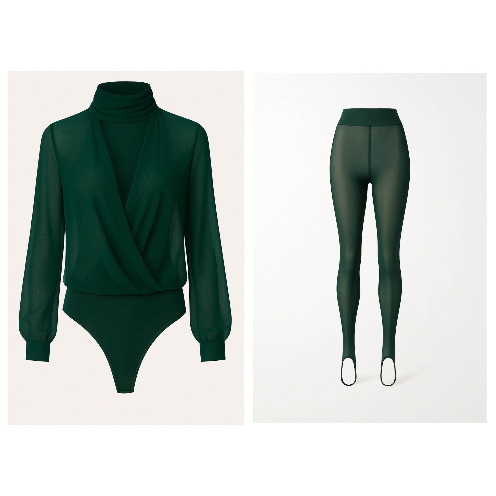 SecondSkin – LIQUID DRAPE MESH TWO-PIECE | ANGEL - MYCA