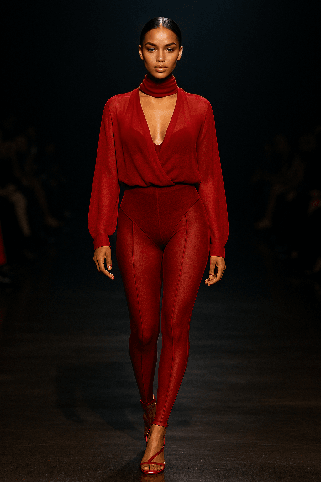 SecondSkin – LIQUID DRAPE MESH TWO-PIECE | ANGEL