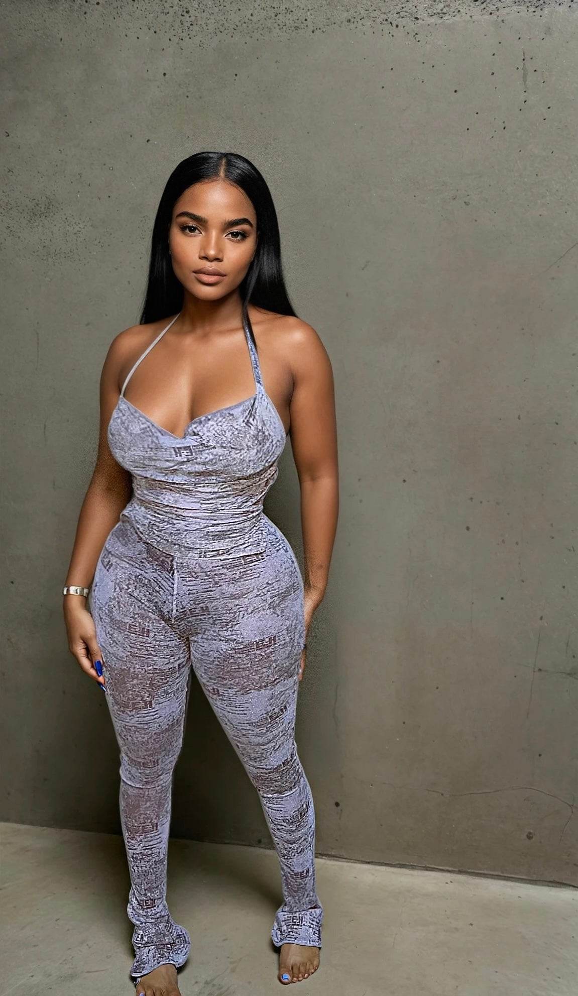 JASPER HALTER-NECK FLARE SET - MYCA