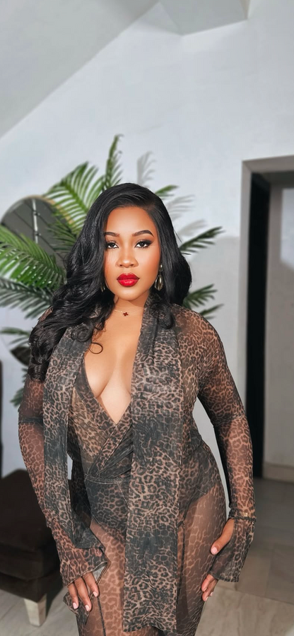 Limited Drop| Liquid Drape Mesh Set | Wrap Shirt & Leggings | MYCA