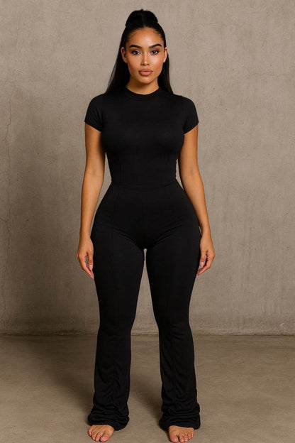 BODY — The Sculpted Jumpsuit with Flared Finish - MYCA 