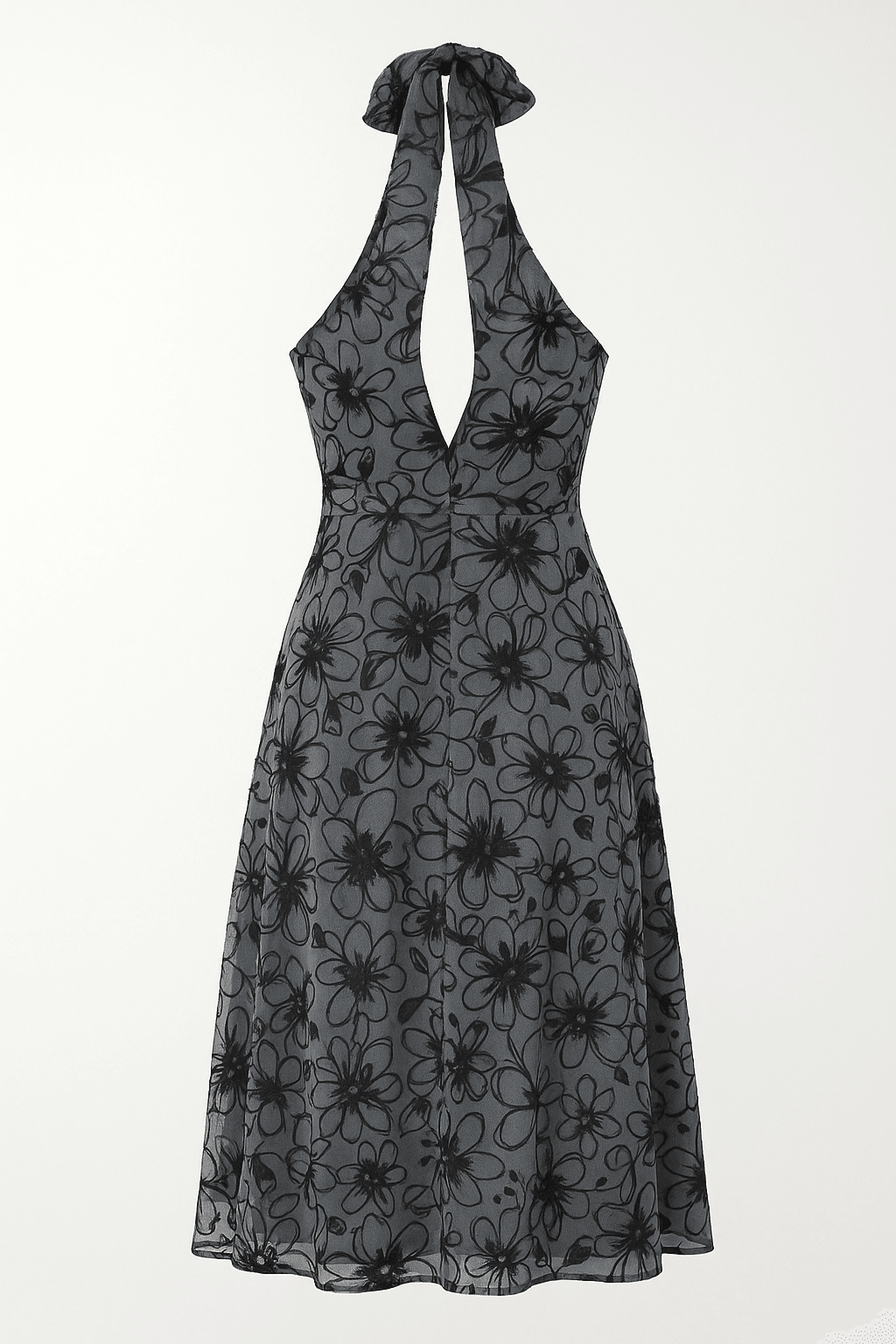 Onyx Floral Midi Dress - MYCA 