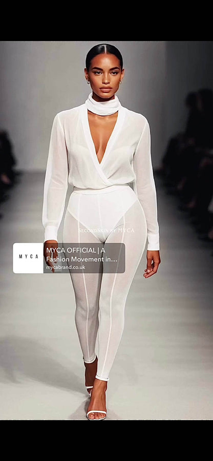 SecondSkin – LIQUID DRAPE MESH TWO-PIECE | ANGEL - MYCA 