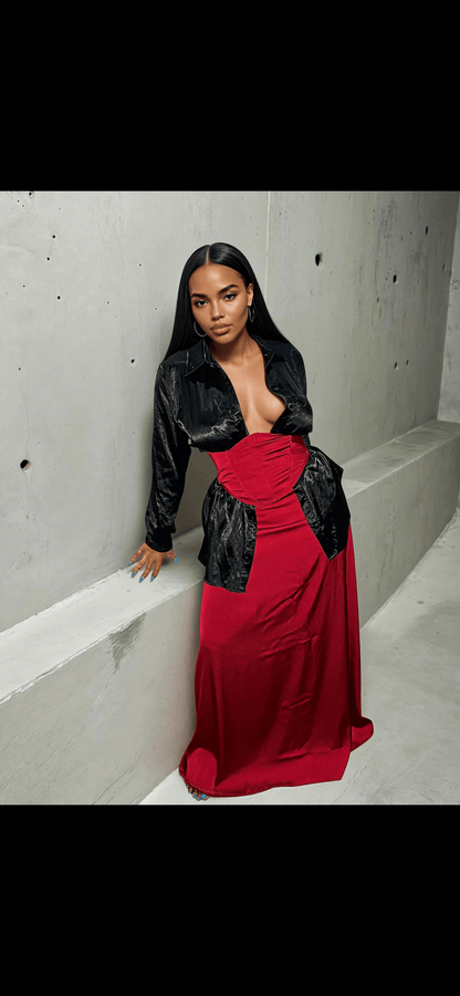 CARNELIAN SATIN CO-ORD - MYCA 