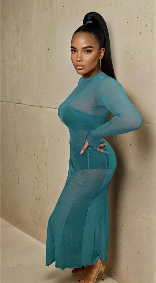 Aquamarine 3Pcs co-ord - MYCA 