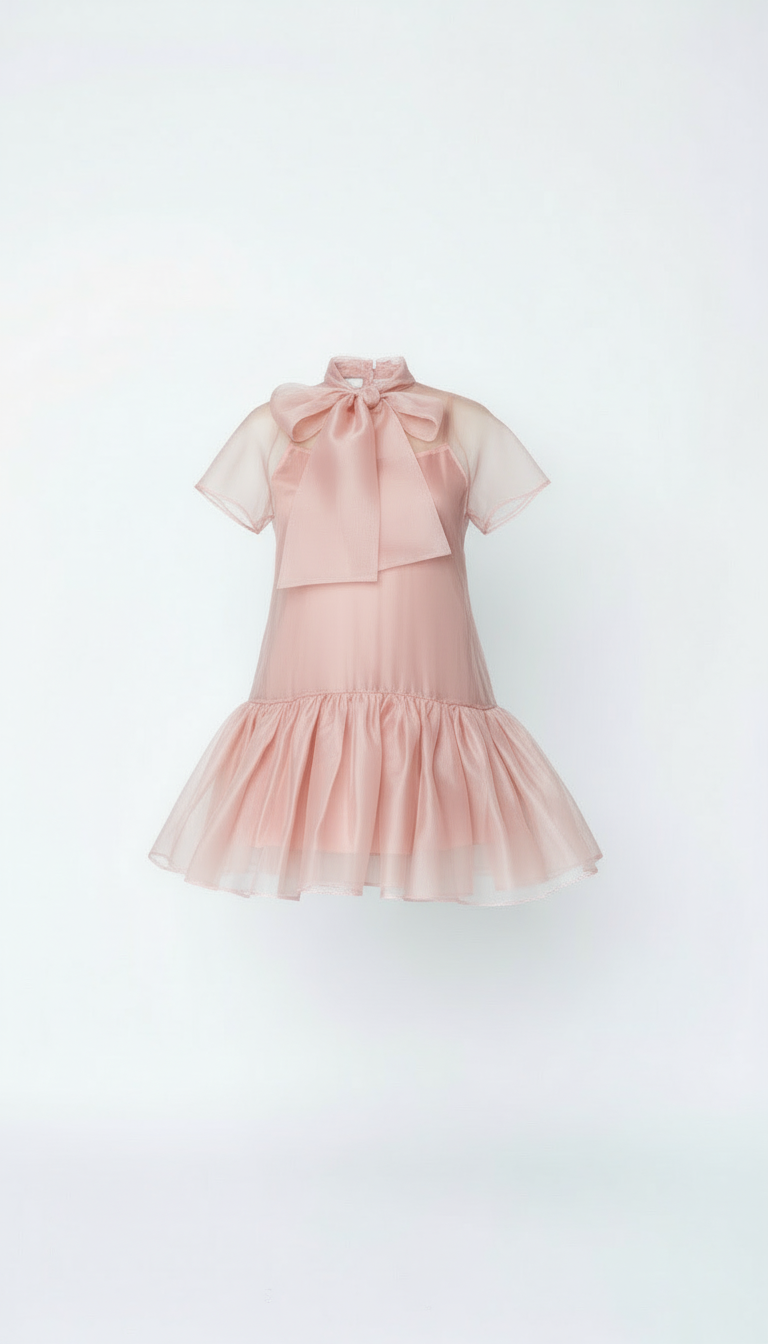 Silk Smoke Tulle Mini Dress | MYCA