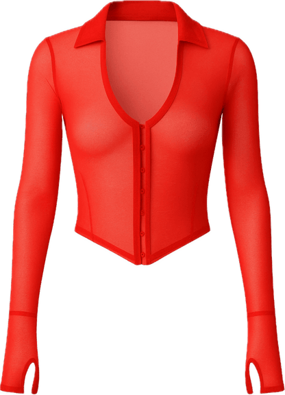 SecondSkin Shape Bodycon hook-front top - MYCA 