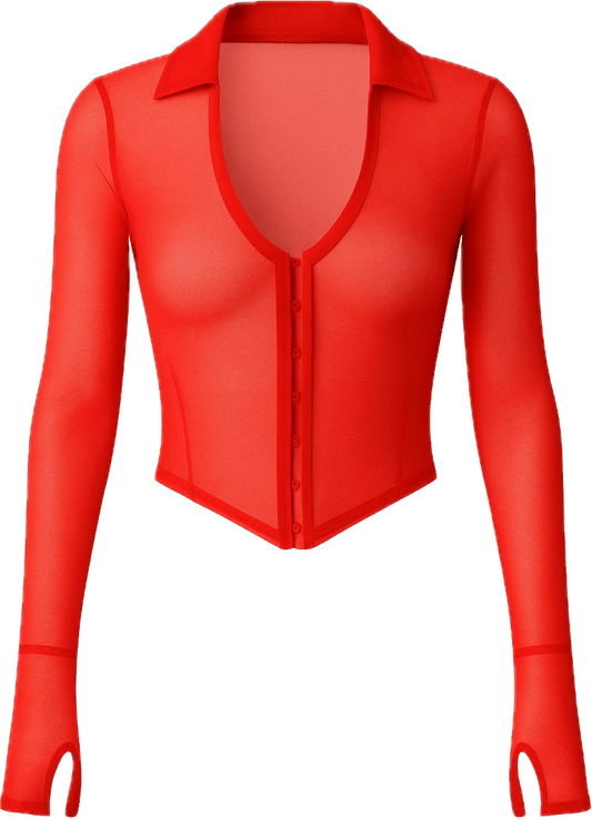 SecondSkin Shape Bodycon hook-front top - MYCA 