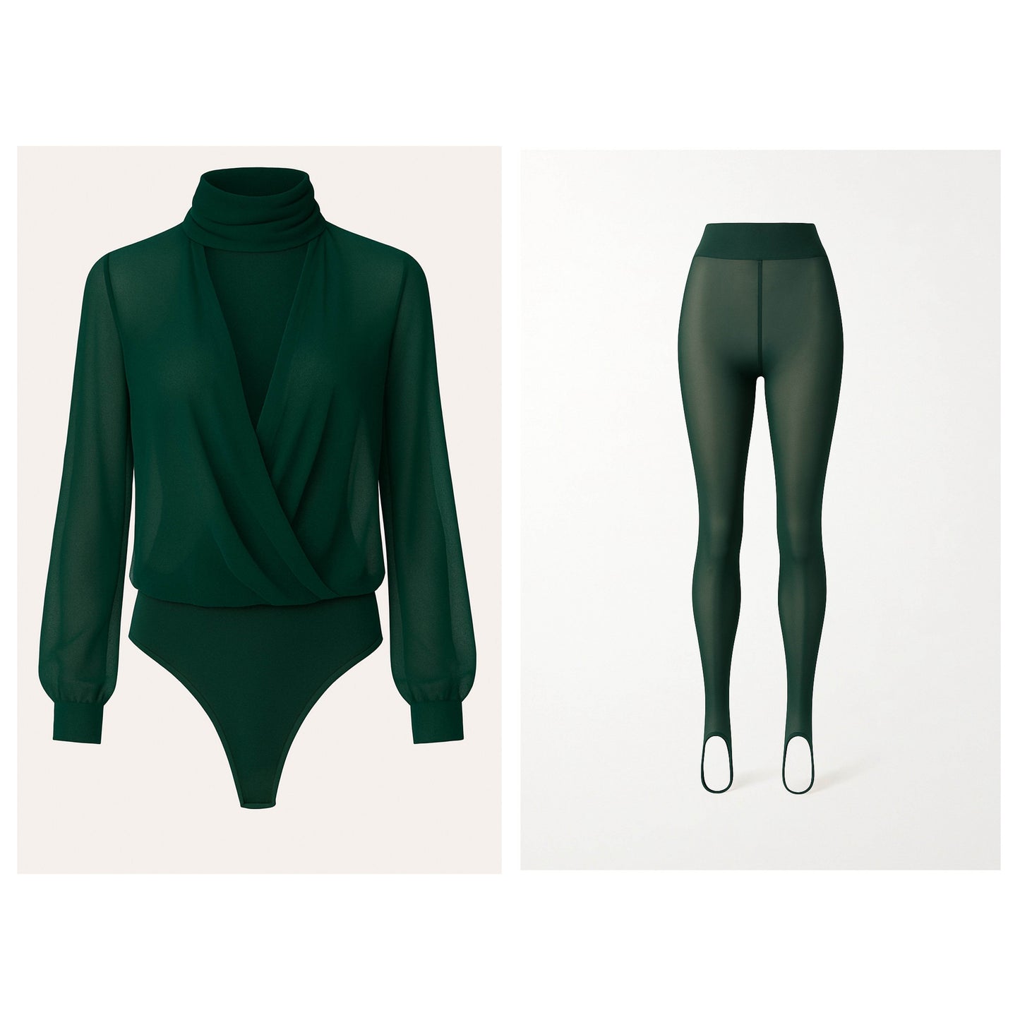 SecondSkin – LIQUID DRAPE MESH TWO-PIECE | ANGEL - MYCA 