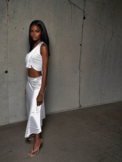 ANGEL QUARTZ SATIN ALINE MIDI - MYCA 