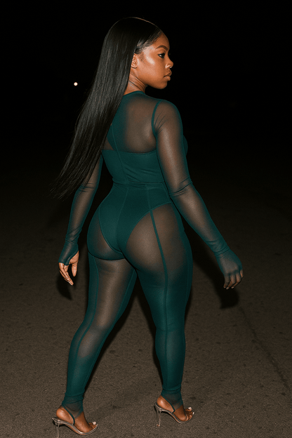 Malachite 3-Piece Set – Sheer Depth in Lush Green Layers - MYCA 