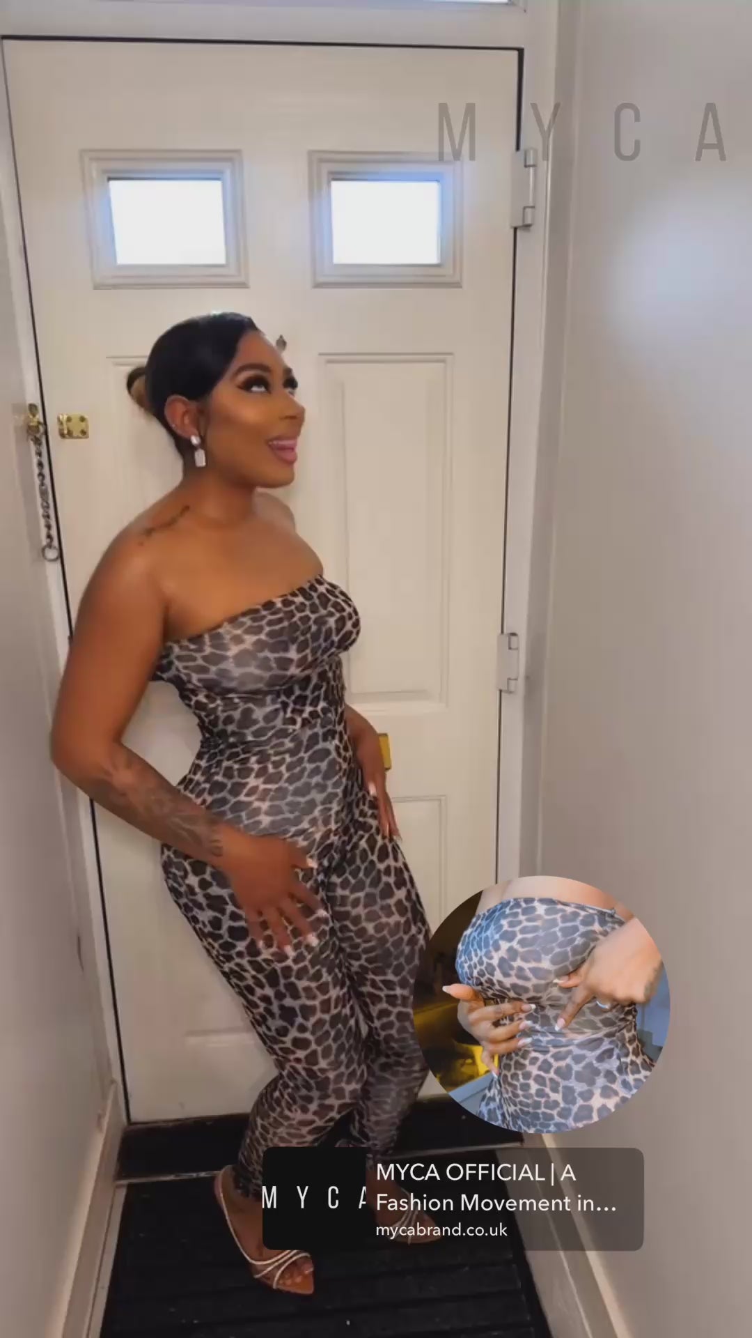 JASPER JUMPSUIT – Stylish Leopard Print | Structured Sleeveless  Fashion Outfit